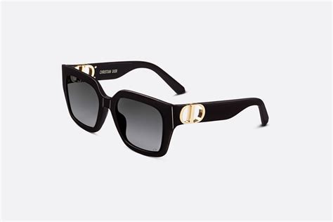 30Montaigne S8U Lunettes de soleil carrées noires 